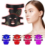 I nærheden af infrarød ansigtsmaske lysbehandling med nakkemaske